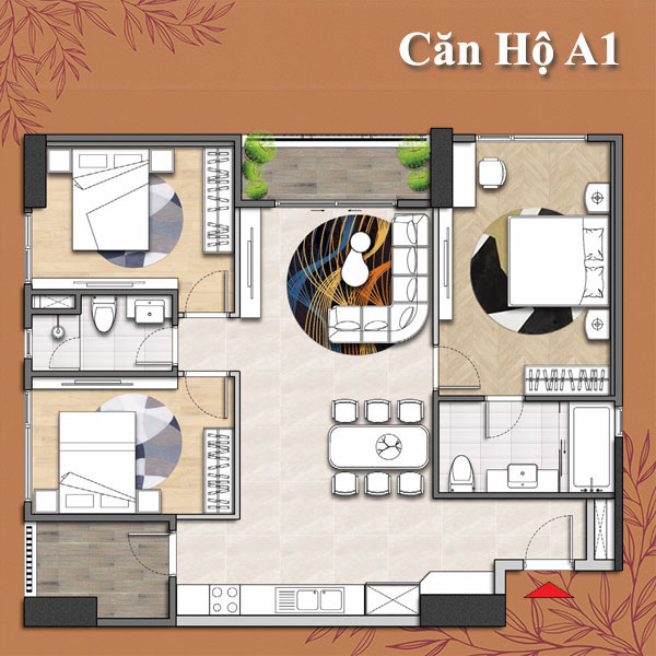 Căn Hộ The Antonia 107.30M2